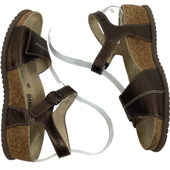 Mephisto Air-Relax Cork Wedge Comfort Sandal - Picture 6 of 11
